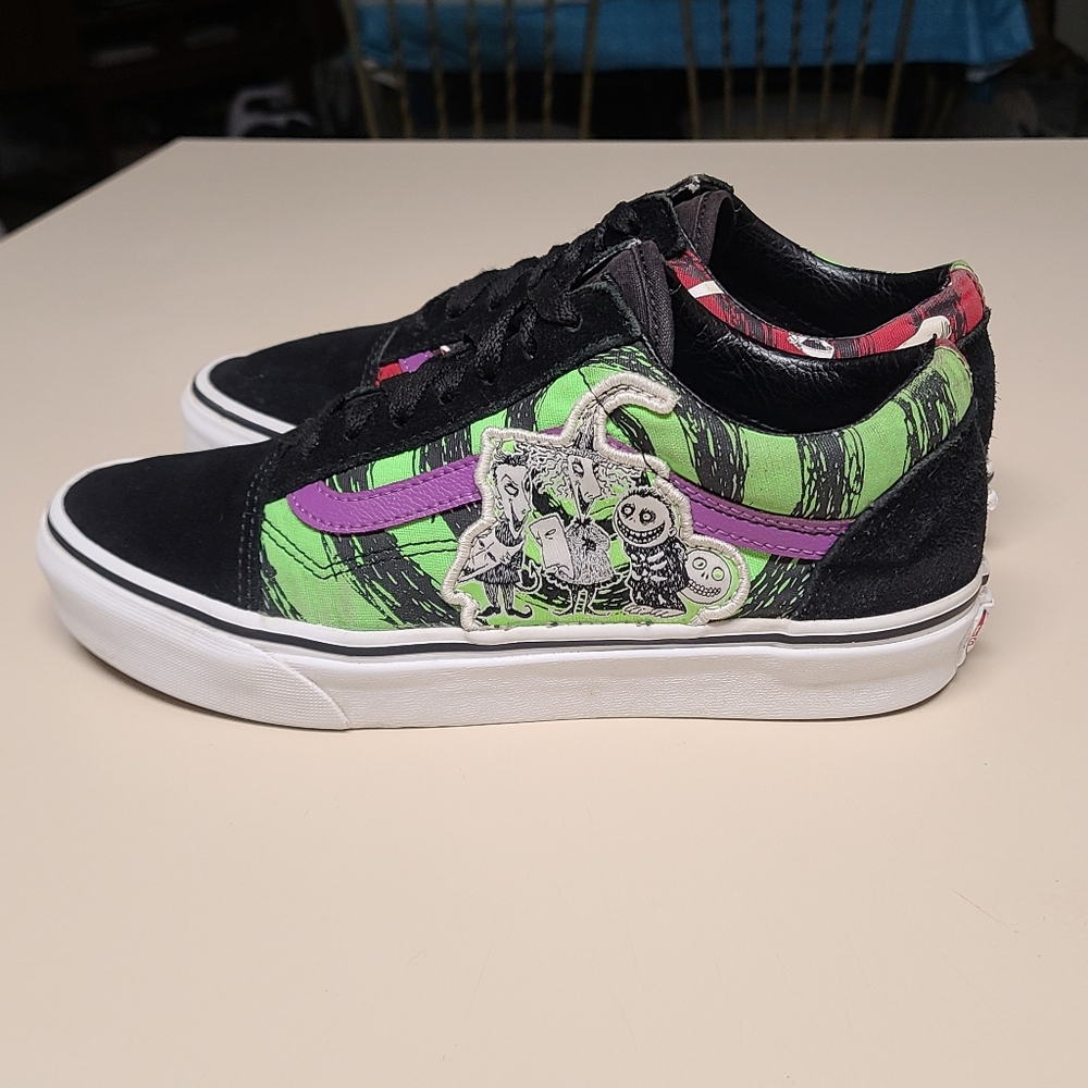 Vans X Nightmare Before Christmas old skool skateboard sneakers size 7 1/2 - Picture 5 of 13